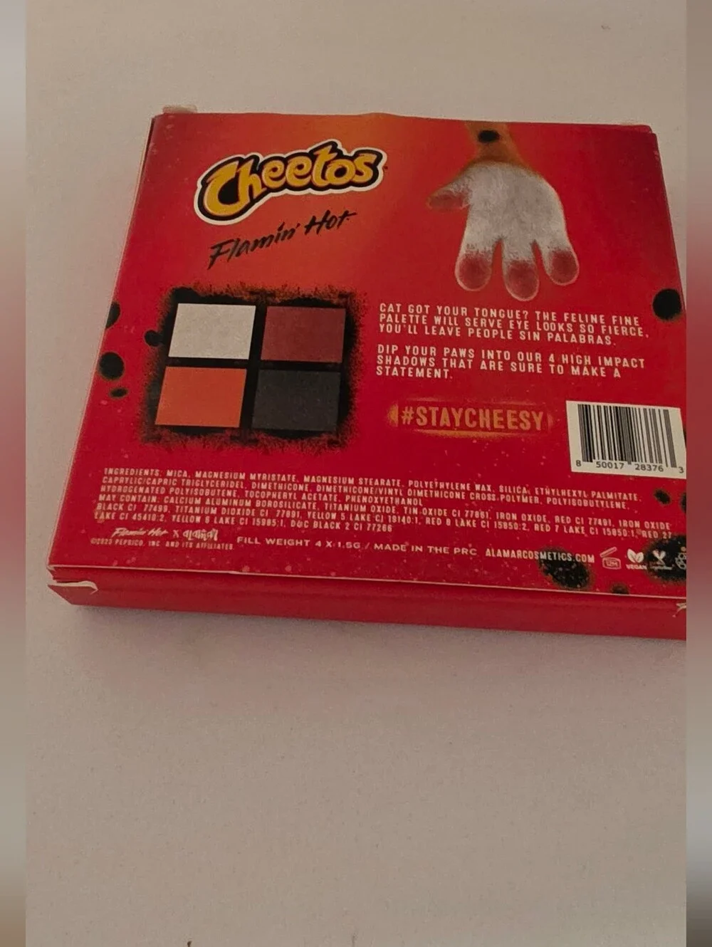 Almar Cosmetics Cheetos Feline Fine Eyeshadow Quad Palette NIB